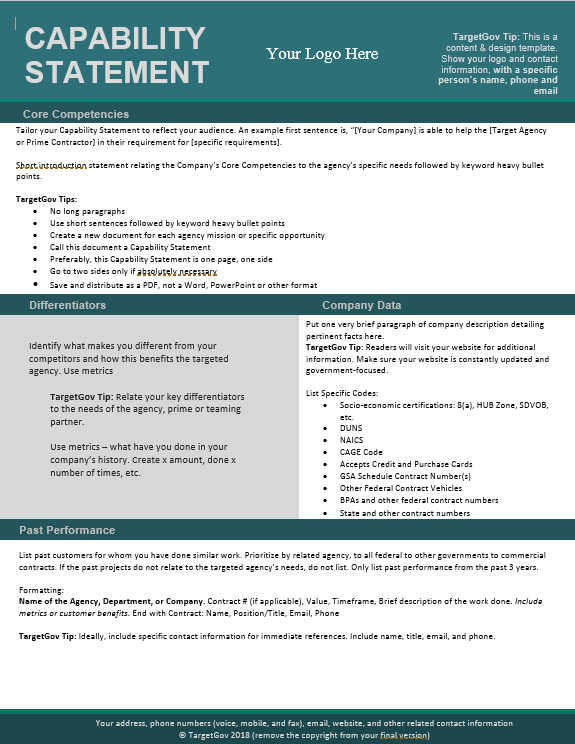 Company Capability Statement Template HQ Template Documents company-capability-statement-template-hq-template-documents